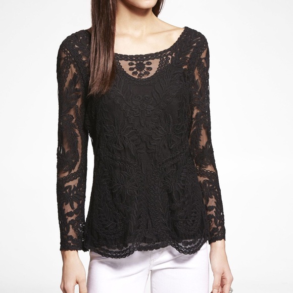 Express Tops - Express Baroque Lace Top